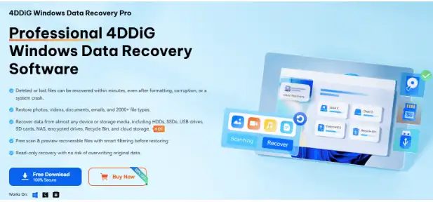 Step-By-Step Guide to Use 4DDiG Data Recovery