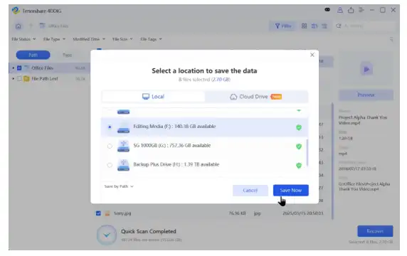 Step 3: Preview and save the results