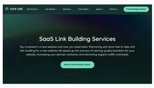 Sure Oak — SaaS link building services