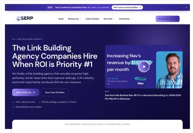 uSERP — editorial links for funded SaaS brands